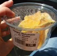 Mängden socker i Mangue deshydratée en lamelle