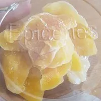 Mängden socker i Mangue déshydratée en lamelles