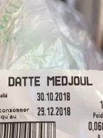 Mängden socker i Datte medjoul