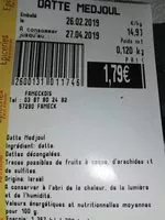 Mängden socker i Datte medjoul