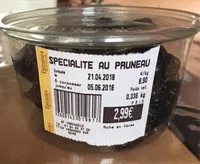 Mängden socker i Spécialité au Pruneau