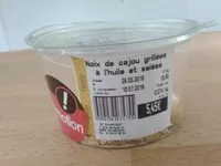 Mängden socker i Noix de cajou grillées a l'huile et salées