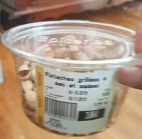 Mängden socker i pistaches grillées et salées