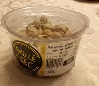 Mängden socker i Pistaches grillées à sec et salées