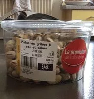Mängden socker i Pistache grillées à sec et salées