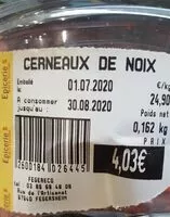 Mängden socker i Cerneaux de noix