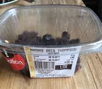 Mängden socker i Raisins secs Thompson Jumbo