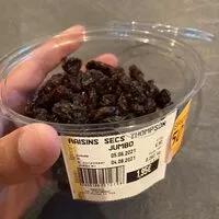 Mängden socker i Raisins secs thompson jumbo