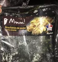 Mängden socker i brochettes de poulet curry ananas