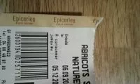 Mängden socker i Abricots secs naturels