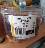 Mängden socker i Abricots secs naturels