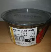 Mängden socker i Noix de cajou crues