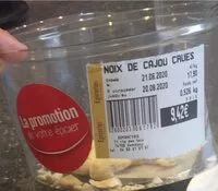 Mängden socker i Noix de cajou crues