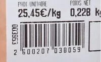 Mängden socker i Comté reserve