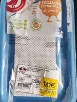 Mängden socker i Escalopes Extra fines de poulet