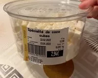 Mängden socker i Specialité de coco cubes