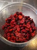 Mängden socker i Cranberries sechees en moities