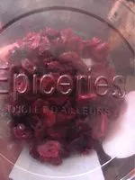 Mängden socker i Cranberries séchées en moitiés