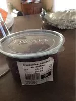Mängden socker i Cranberries sechees en moitie