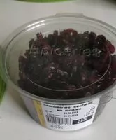 Mängden socker i Cranberries sechees en moitiés