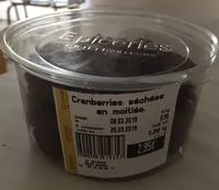 Mängden socker i Cranberries séchées en moitiés