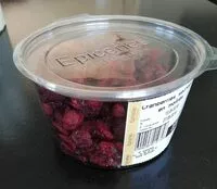 Mängden socker i Cranberries séchées en moitiés