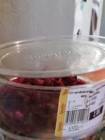 Mängden socker i Cranberries séchées en moitiés
