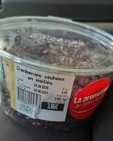 Mängden socker i Cranberries séchées en moitiés