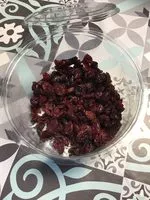 Mängden socker i Cranberries séchées en moitiés