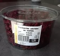 Mängden socker i Cranberries séchées en moitiés
