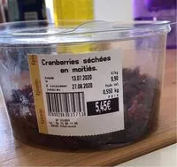 Mängden socker i Cranberries séchées en moitiés