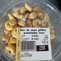 Mängden socker i Noix de cajou curry