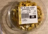 Mängden socker i noix de cajou grillees au curry