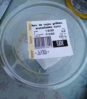 Mängden socker i Noix de cajou grillës, aromatisés curry