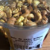Mängden socker i Noix de cajou grillees aromatisees curry