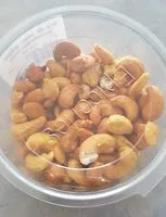 Mängden socker i Noix de cajou grillées aromatisée curry