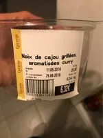 Mängden socker i Noix de cajou grillées aromatisées curry
