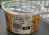 Mängden socker i Noix de cajou au curry