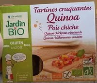 Mängden socker i Tartines craquantes quinoa, pois chiche