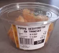 Mängden socker i Pomme déshydratée en tranches