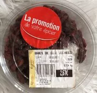 Mängden socker i Baies de Goji séchées