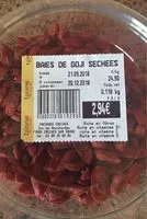Mängden socker i Baies de goji sechees