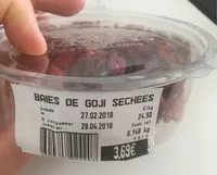 Mängden socker i Baies de goji séchées