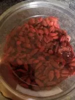Mängden socker i Baies de goji séchées