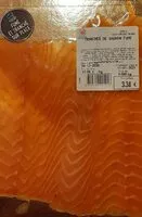 Mängden socker i Tranches de saumon fumé