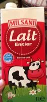 Mängden socker i Lait Entier