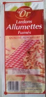 Mängden socker i Lardons Allumettes Fumés