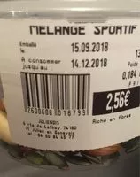 Mängden socker i Melange sportif