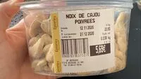 Mängden socker i Noix de cajou poivrées