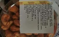 Mängden socker i Noix de cajou grillée paprika